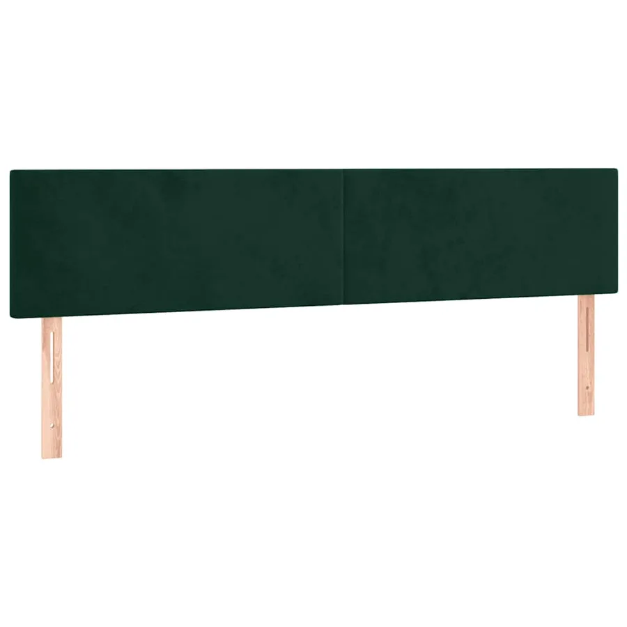 Sommier à lattes de lit et matelas Vert foncé 180x200cm Velours - 6