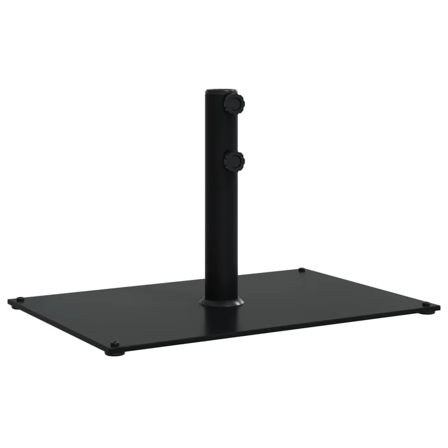 Base de parasol pour mâts Ø32/38/48 mm 15 kg rectangulaire - 2