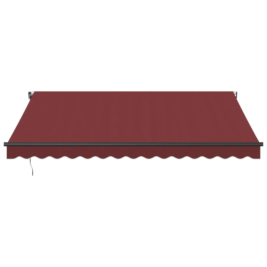 Auvent rétractable automatique avec LED bordeaux 400x350 cm - 4