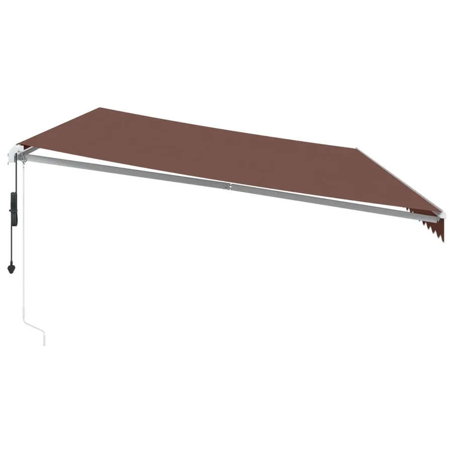 Auvent rétractable automatique marron 600x350 cm - 4