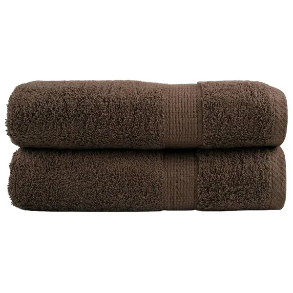 Serviettes de bain de qualité supérieure SOLUND 2 pcs marron