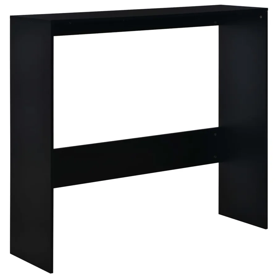 Table de bar avec 2 dessus de table Noir 130 x 40 x 120 cm - 7