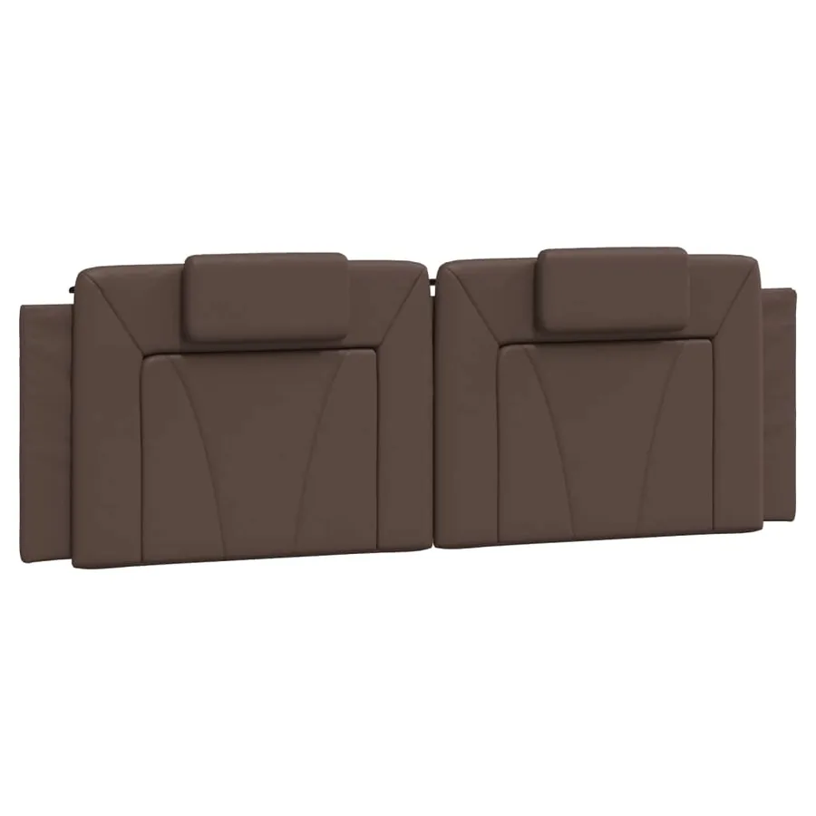 Coussin de tête de lit Viana marron 160 cm similicuir - 2