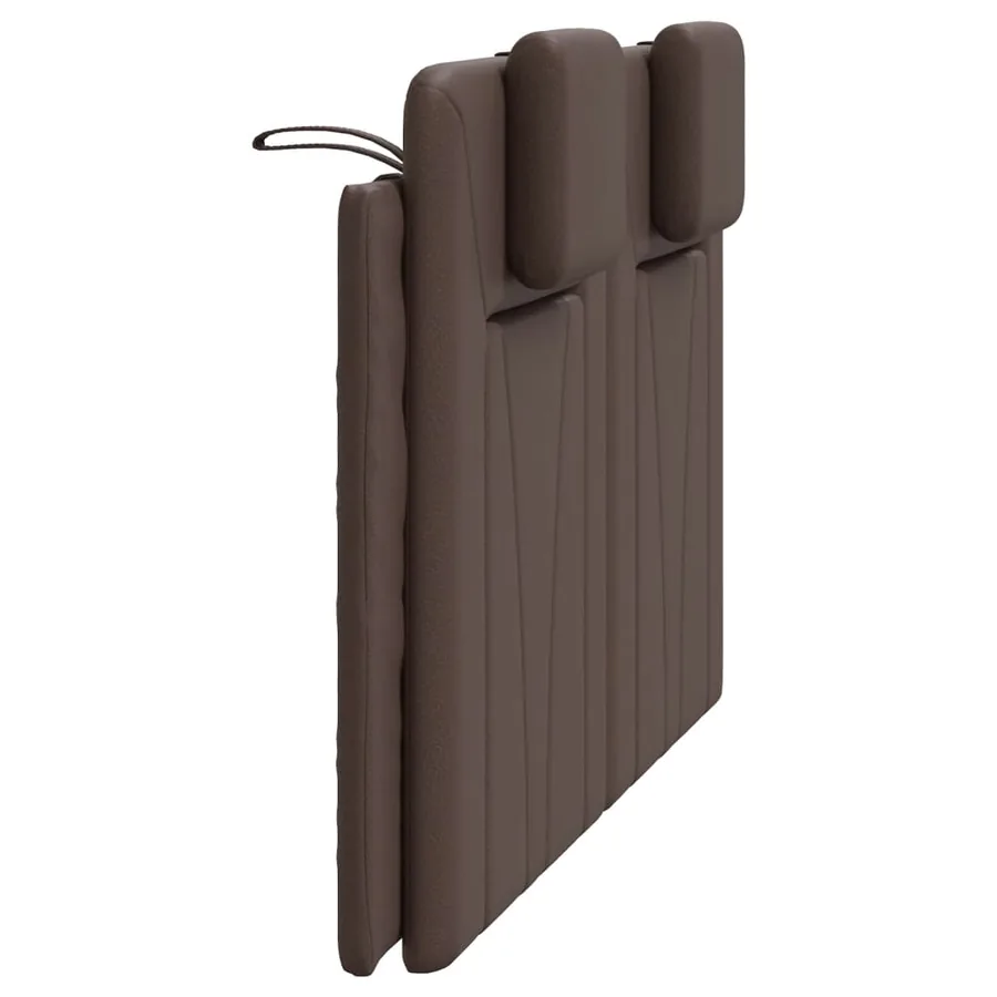 Coussin de tête de lit Viana marron 140 cm similicuir - 6