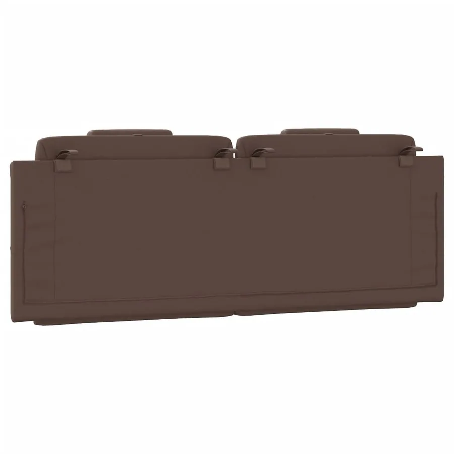 Coussin de tête de lit Viana marron 140 cm similicuir - 7
