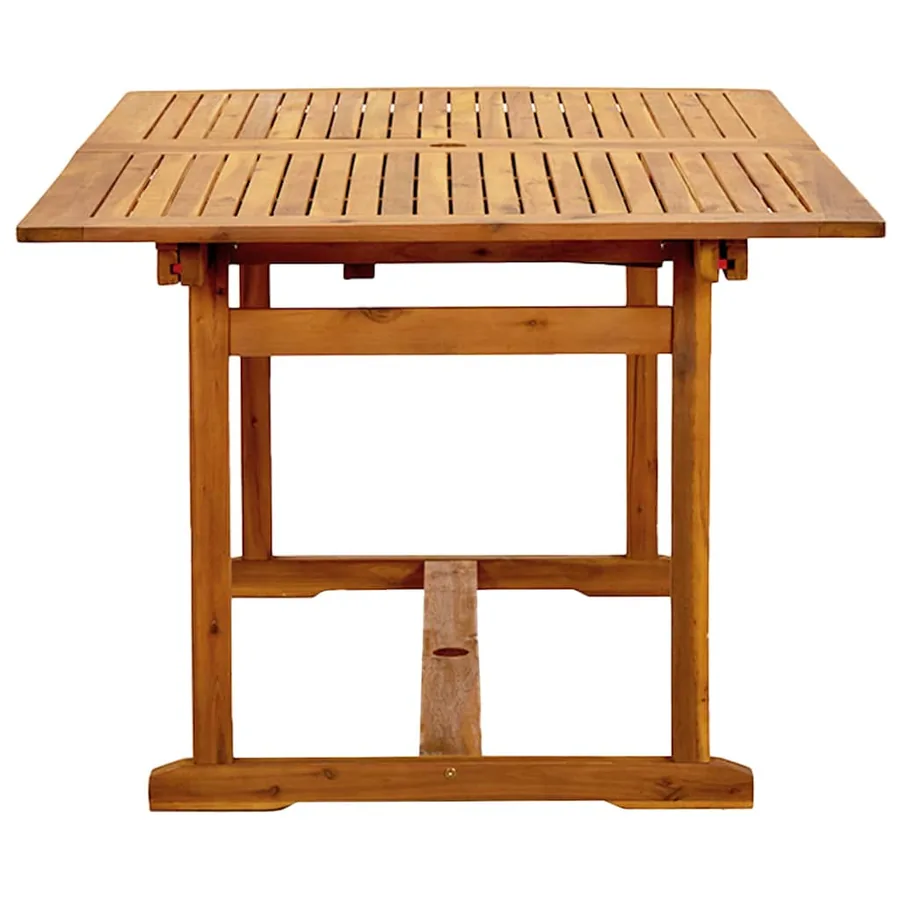 Ensemble à manger de jardin 9pcs bois d'acacia solide textilène - 3