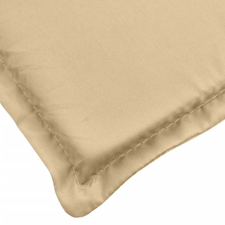 Coussin de banc de jardin beige mélangé 180x50x7 cm tissu - 5