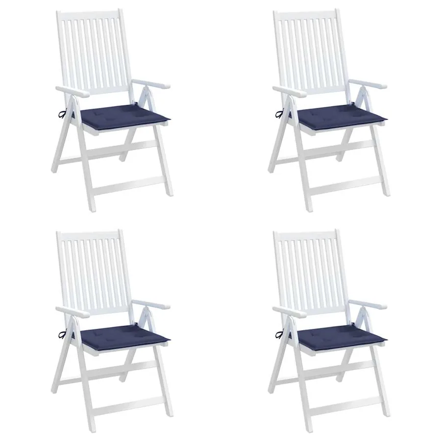 Coussins de palette lot de 4 bleu marine 50x50x4cm tissu oxford - 5