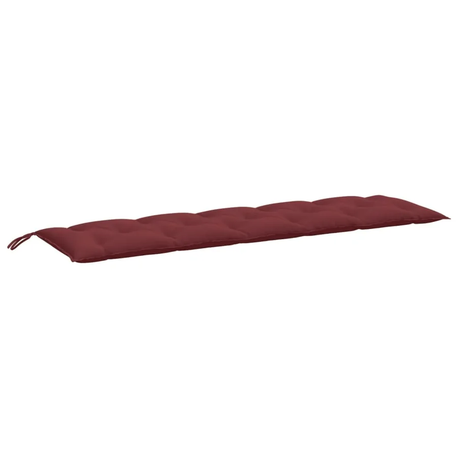 Coussin de banc de jardin rouge bordeaux mélangé tissu - 2
