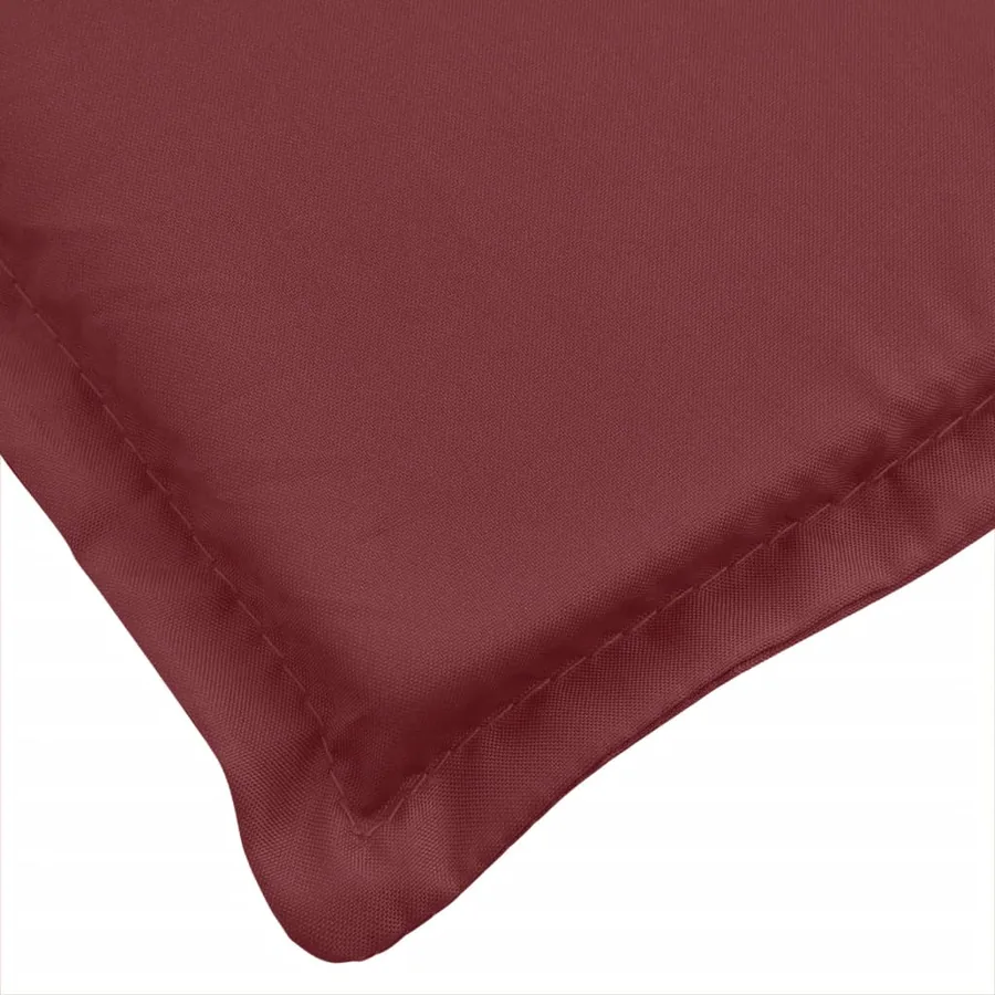 Coussin de banc de jardin rouge bordeaux mélangé tissu - 5