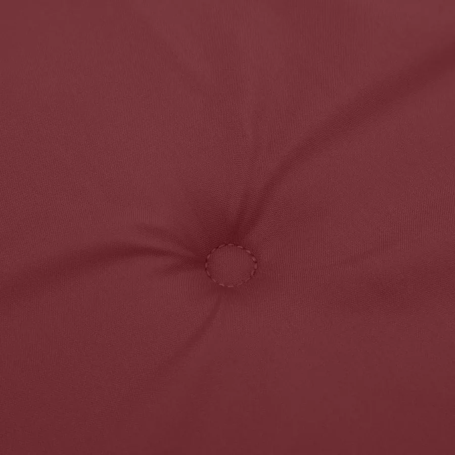 Coussin de banc de jardin rouge bordeaux mélangé tissu - 6