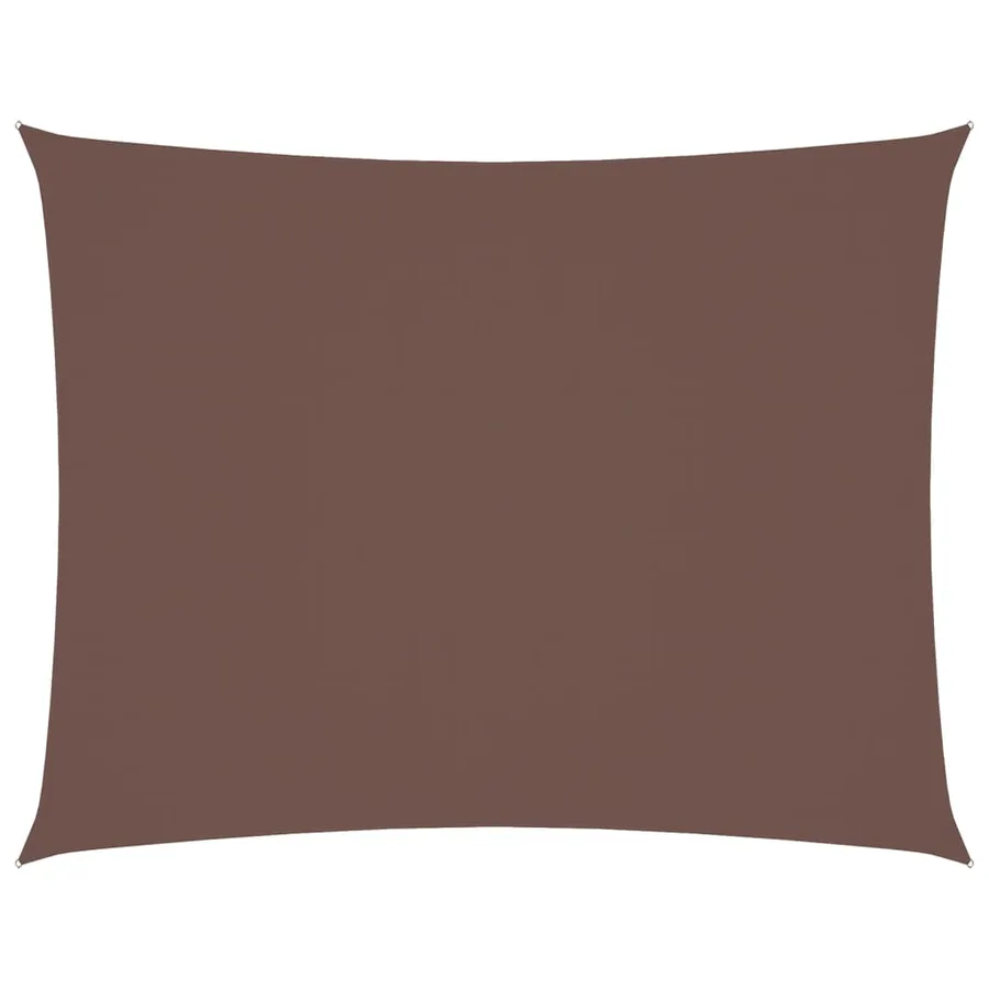 Voile de parasol tissu oxford rectangulaire 6x8 m marron - 2