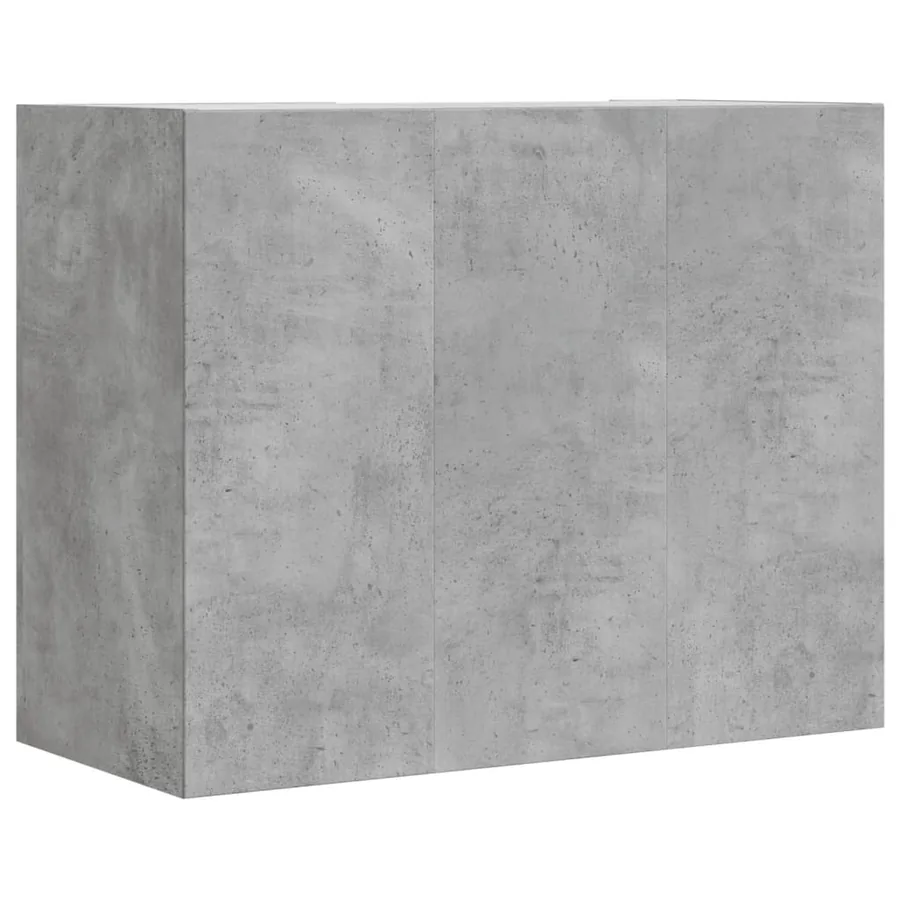 Armoire murale gris béton 75x35x60 cm bois d'ingénierie - 6