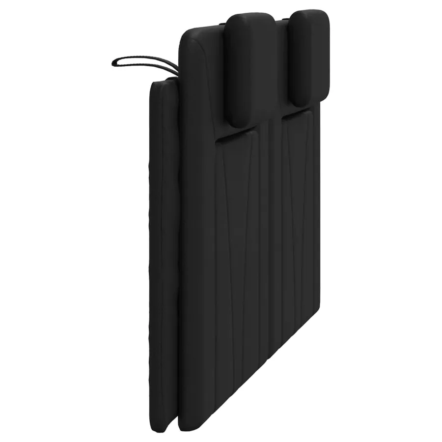 Coussin de tête de lit Viana noir 140 cm similicuir - 6