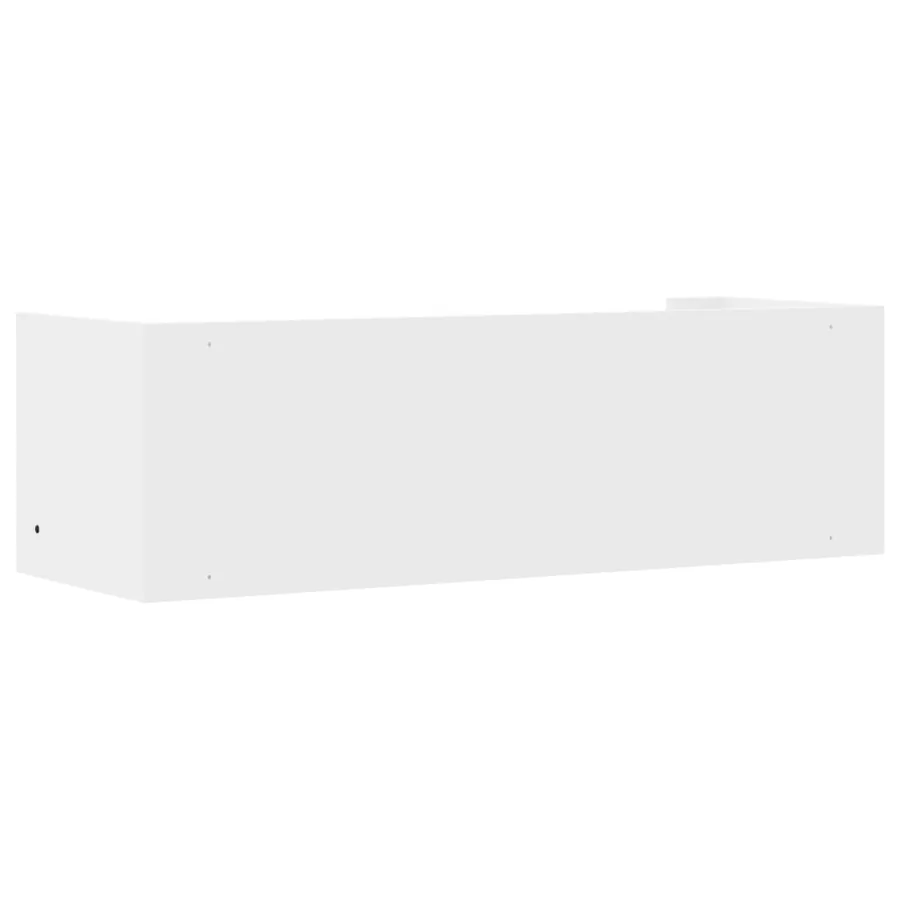 Étagère murale blanc 100x35x30,5 cm bois d'ingénierie - 6