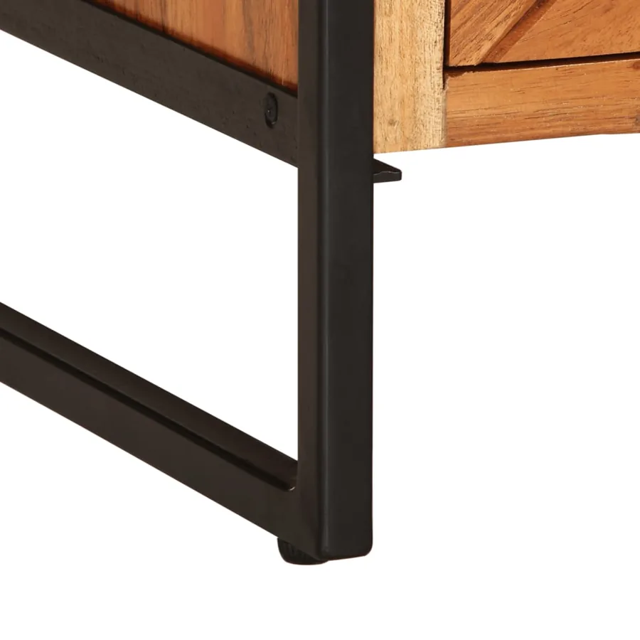 Table basse 90x55x40 cm bois massif d'acacia - 10