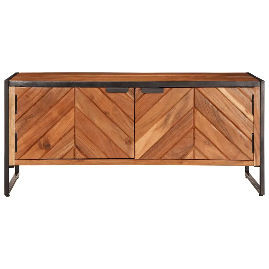 Table basse 90x55x40 cm bois massif d'acacia - 4