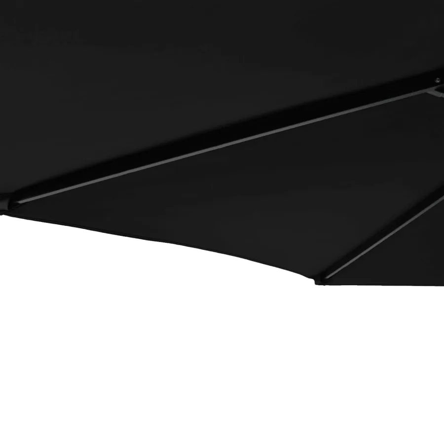Parasol de jardin avec mât en acier noir 225x225x212 cm - 8