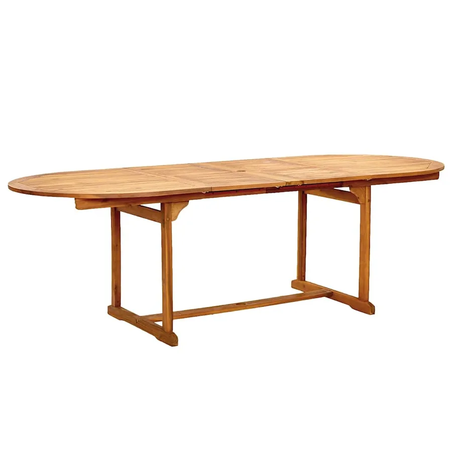 Ensemble à Manger de jardin 7pcs bois d'acacia solide textilène - 3