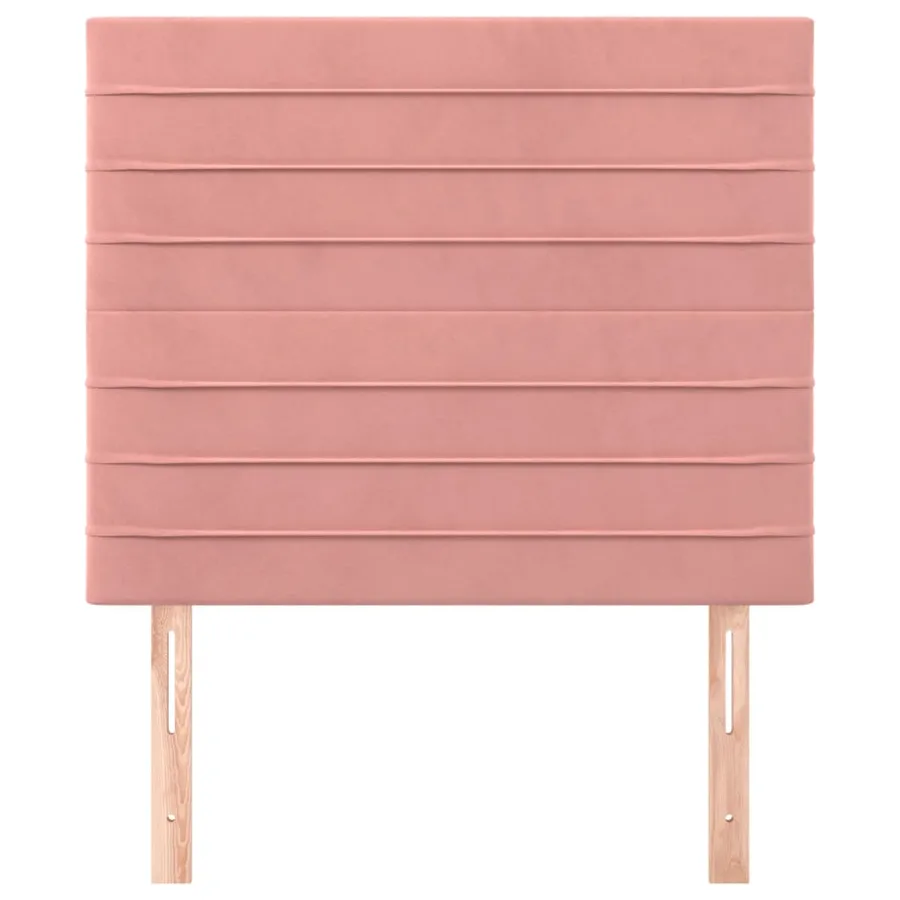 Tête de lit Rose 80x5x118/128 cm Velours - 3