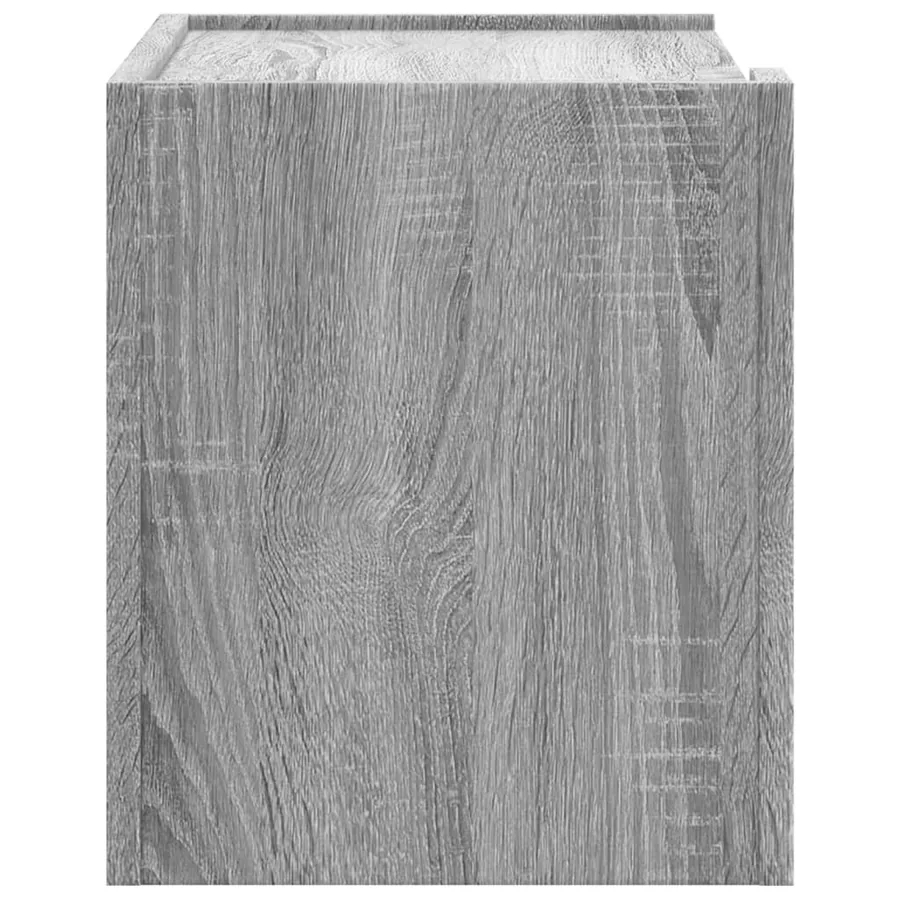 Tables de chevet murales 2 pcs sonoma gris 45x30x35 cm - 6
