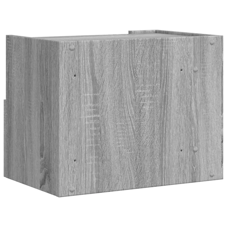 Tables de chevet murales 2 pcs sonoma gris 45x30x35 cm - 7