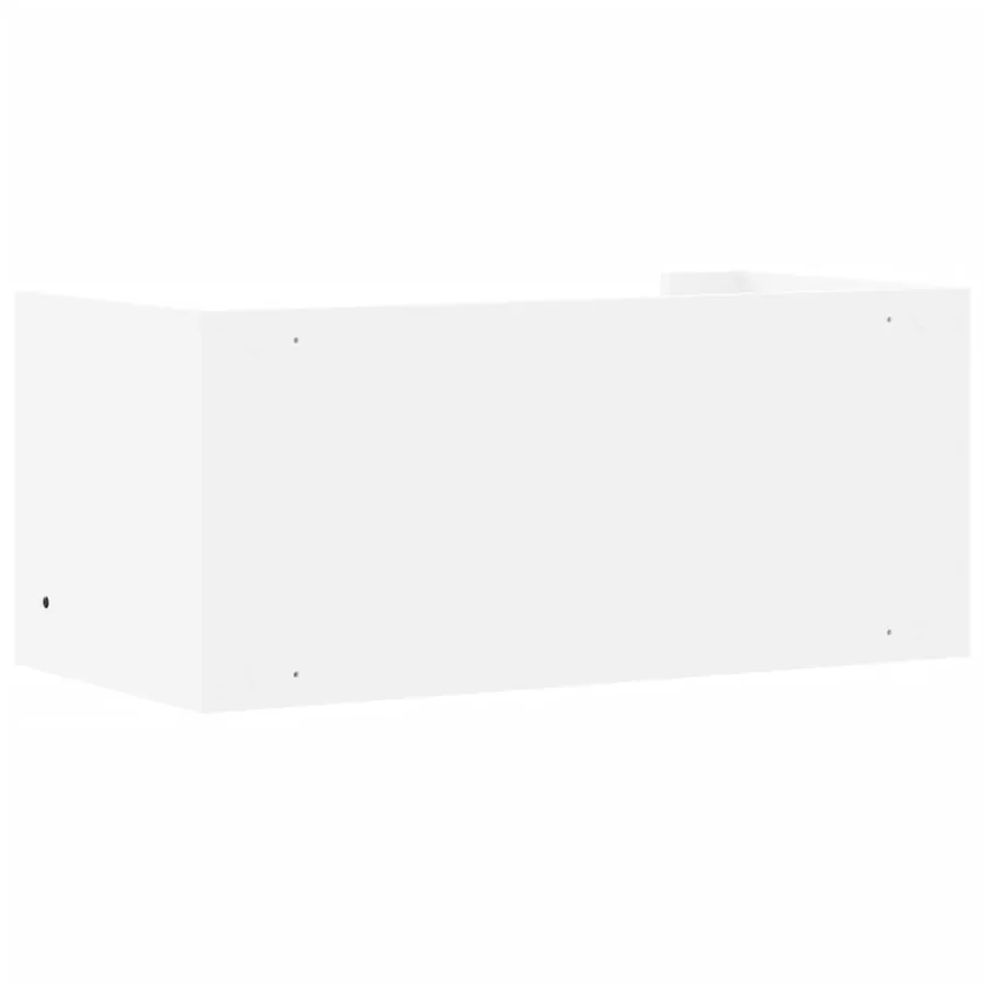 Étagère murale blanc 70,5x35x30,5 cm bois d'ingénierie - 6