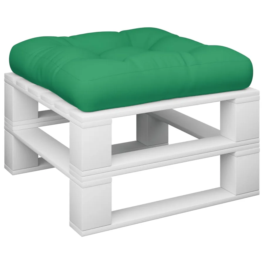Coussin de palette vert 60x60x12 cm tissu - 3