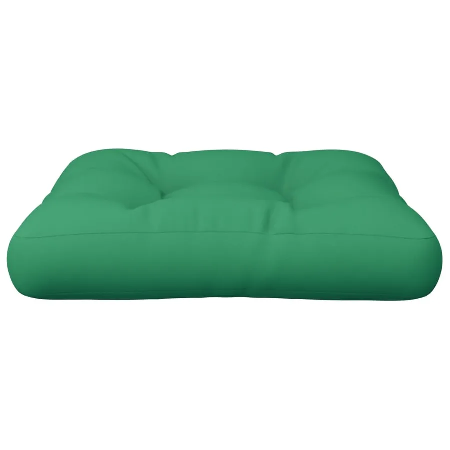 Coussin de palette vert 60x60x12 cm tissu - 4