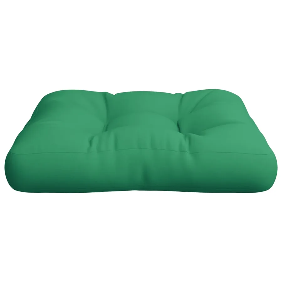 Coussin de palette vert 60x60x12 cm tissu - 5