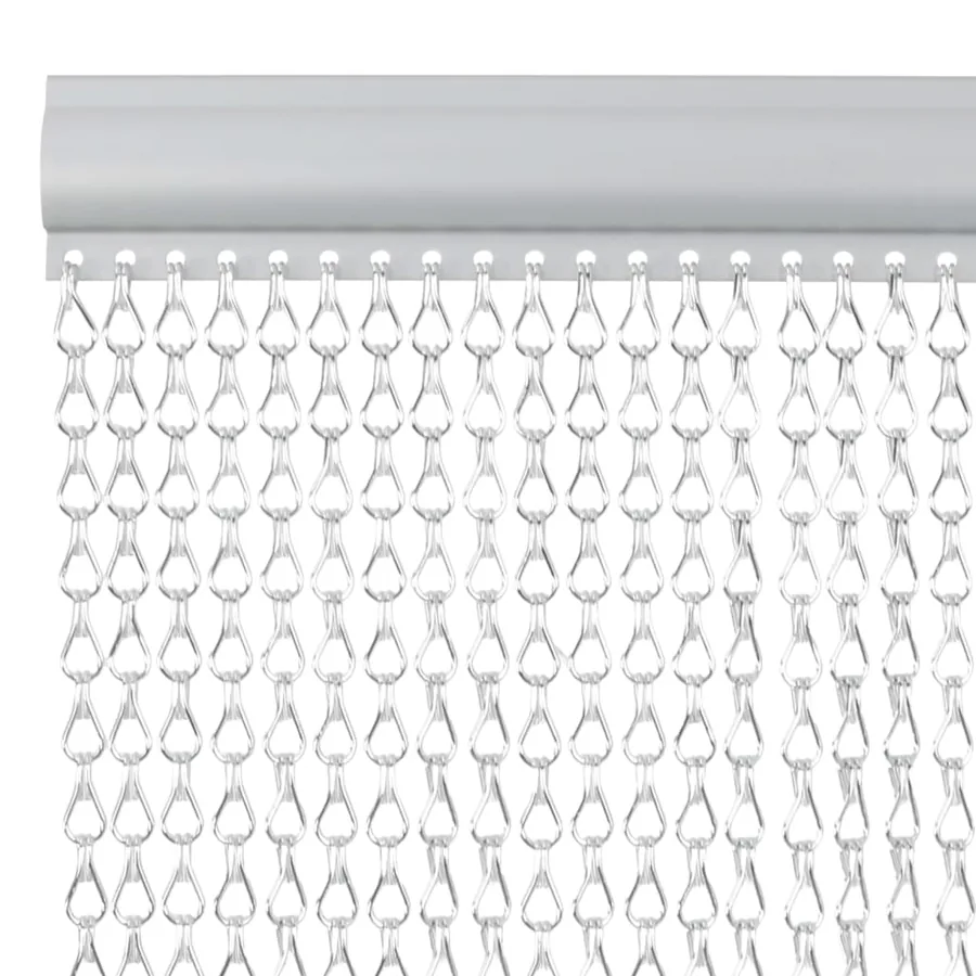 Moustiquaire de porte à chaîne 80x221 cm aluminium - 3