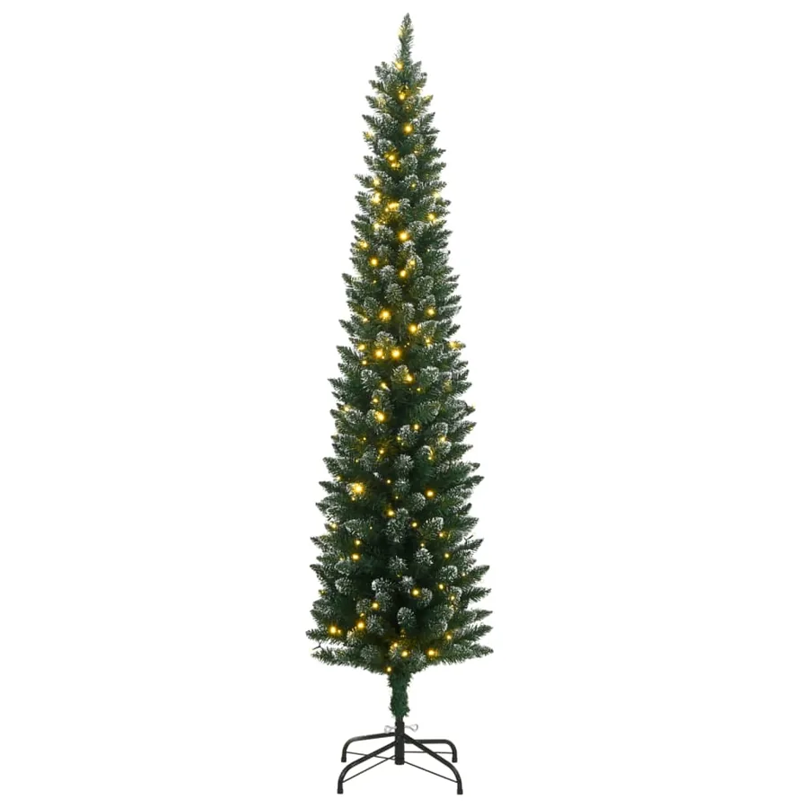 Sapin de Noël artificiel mince 300 LED 180 cm - 2