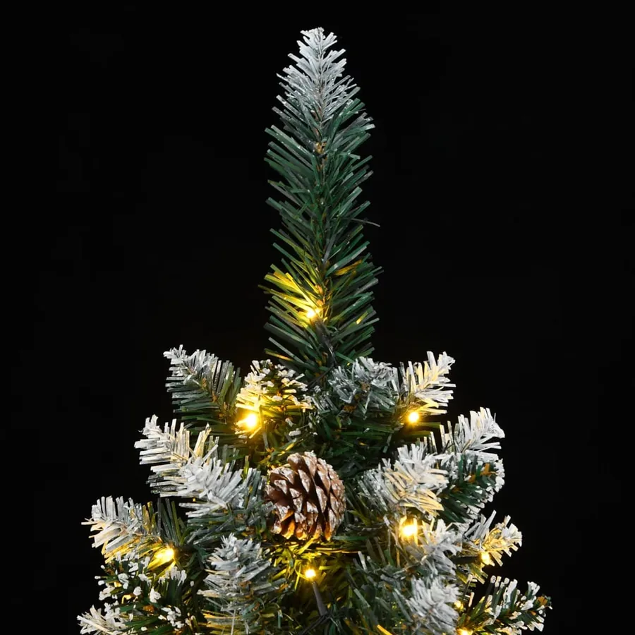 Sapin de Noël artificiel mince 300 LED 210 cm - 9