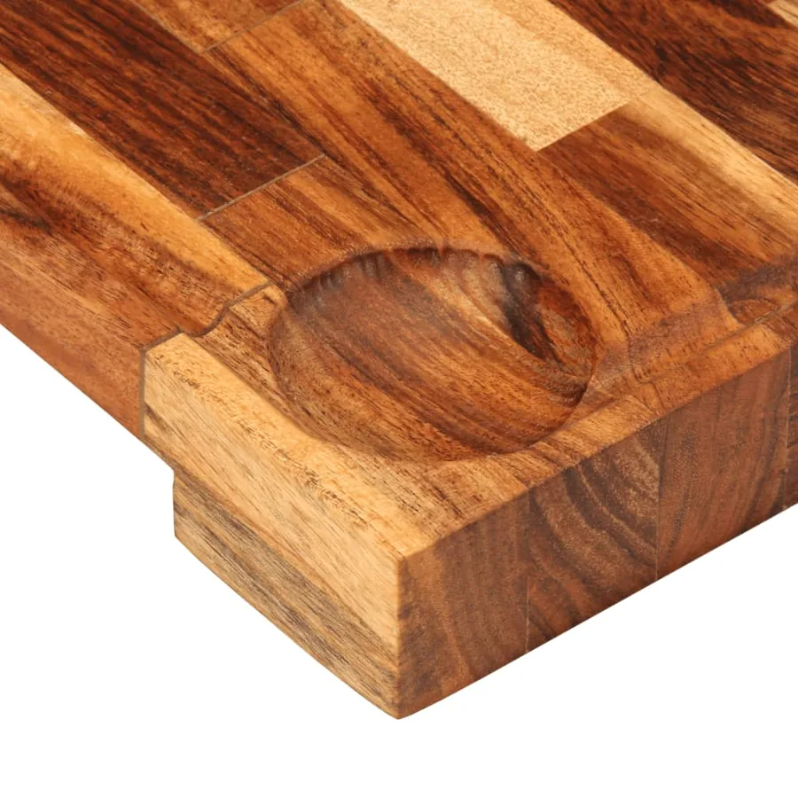 Planche à découper 30x21x4 cm bois d'acacia massif - 8