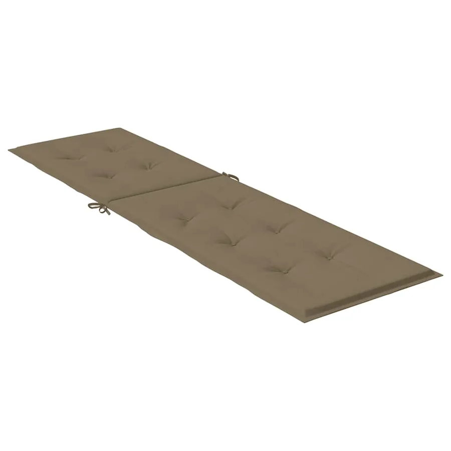 Coussin de chaise longue taupe mélangé (75+105) x 50 x 4 cm tissu - 4