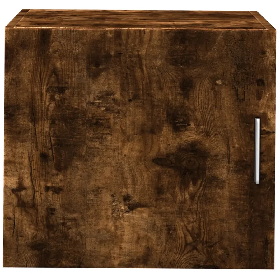 Armoire murale chêne fumé 45x42,5x40 cm bois d'ingénierie - 4