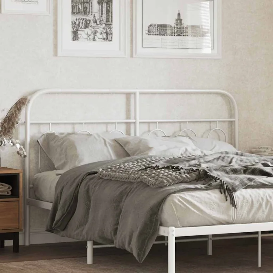 Tête de lit de remplacement métal blanc 150 cm