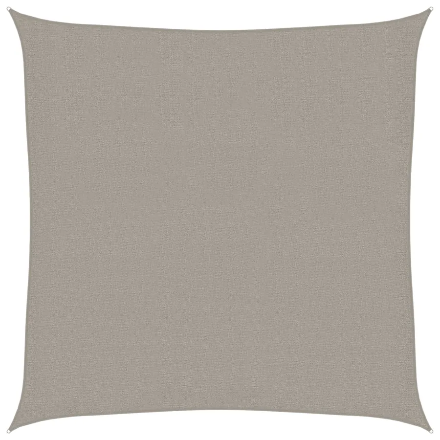 Voile d'ombrage 160 g/m² carré gris clair 2x2 m PEHD - 2