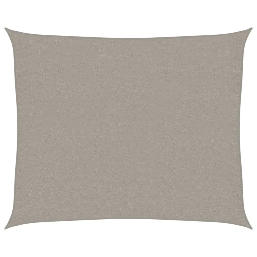 Voile d'ombrage 160 g/m² rectangulaire gris clair 2,5x3 m PEHD - 2