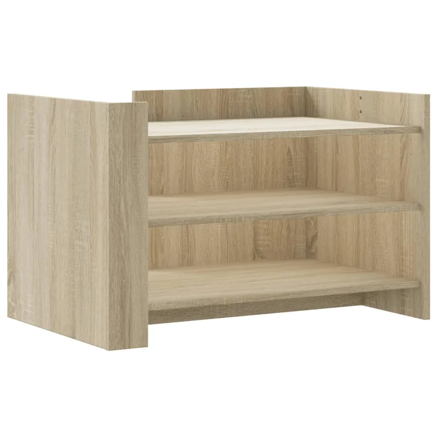 Table basse chêne sonoma 80x50x50 cm bois d'ingénierie - 2