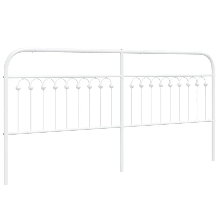 Tête de lit de remplacement métal blanc 193 cm - 2