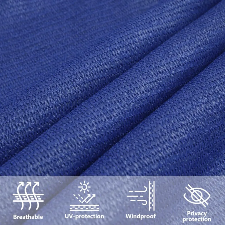 Voile d'ombrage 160 g/m² rectangulaire bleu 3x4 m PEHD - 11