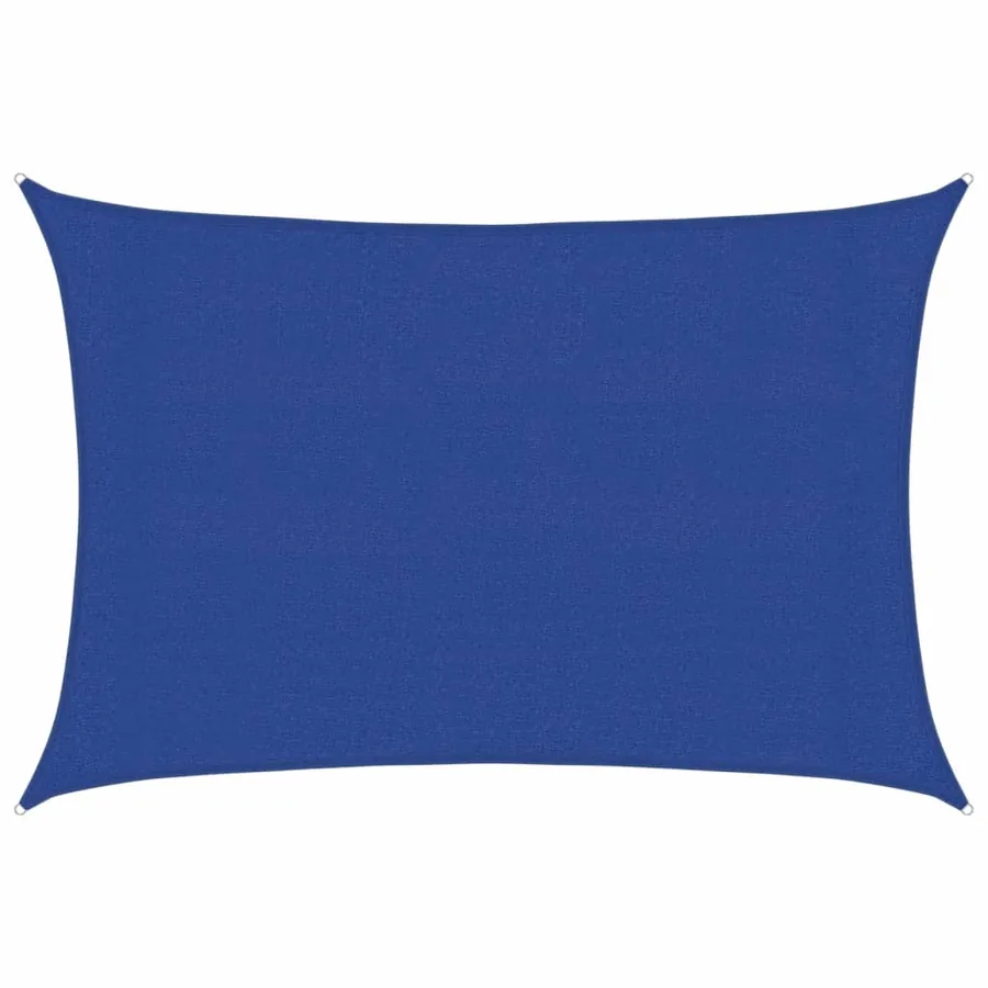 Voile d'ombrage 160 g/m² rectangulaire bleu 3x4 m PEHD - 2