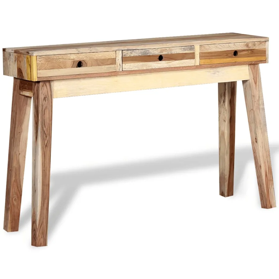Table console Bois de récupération massif - 4