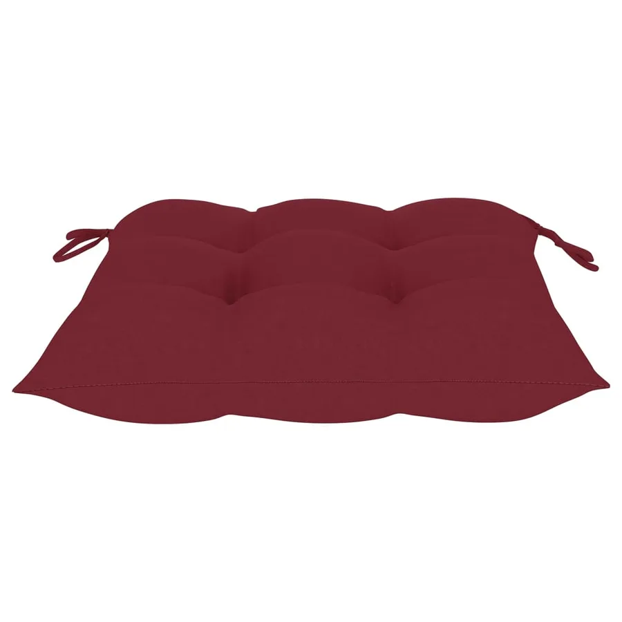 Chaises de jardin lot de 4 avec coussins Bois de teck massif - 8