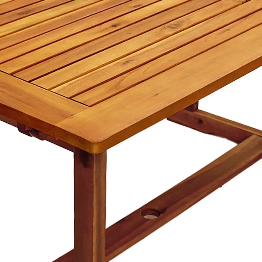 Ensemble à Manger de jardin 7pcs bois d'acacia solide textilène - 7