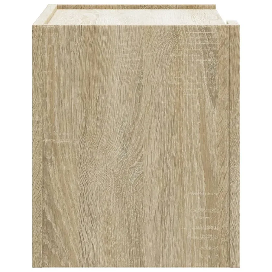 Table de chevet murale chêne sonoma 45x30x35 cm - 5