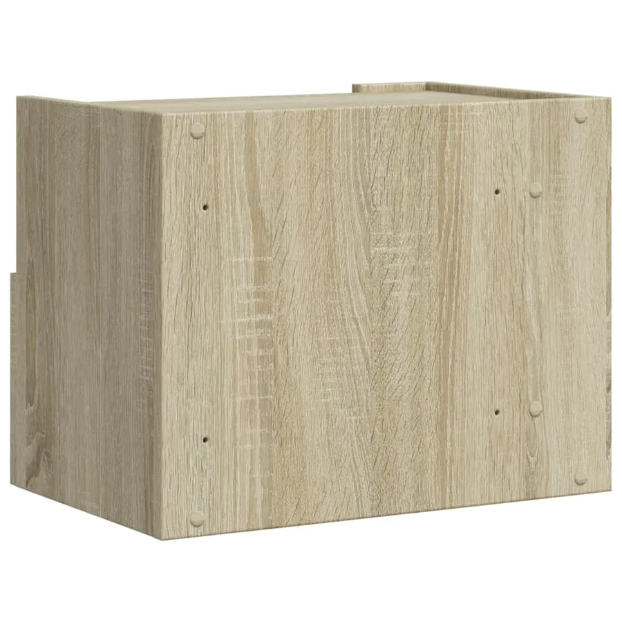 Table de chevet murale chêne sonoma 45x30x35 cm - 6