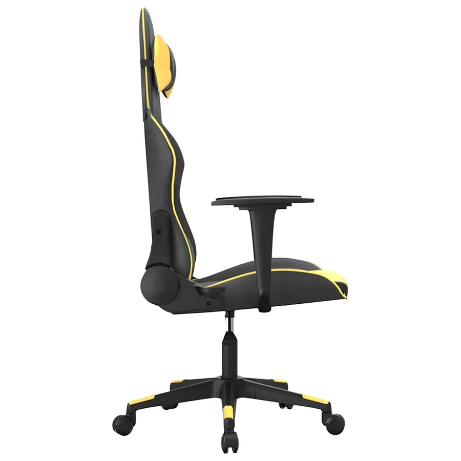 Chaise de jeu Noir et doré Similicuir - 4