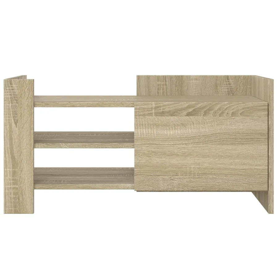 Meuble TV chêne sonoma 80x35x40 cm bois d'ingénierie - 4